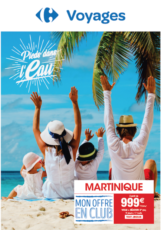 carrefour voyage combine guadeloupe martinique